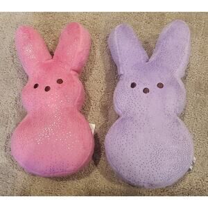 Peeps Glitter Bundle Rabbits Easter Collectables Plush Stuffed Animal Toys